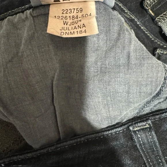 Paige Dark Wash Denim Shorts‎ Womens Cuffed Hem Casual Size 29
